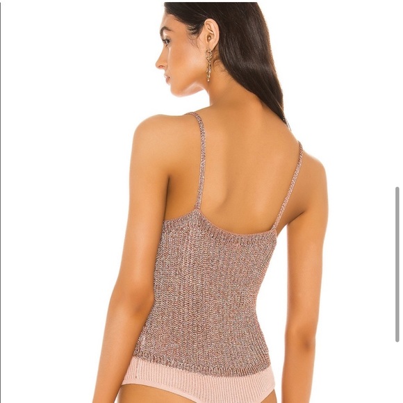 Free People Gold Coast shimmery bodysuit XS NWOT - Picture 5 of 11